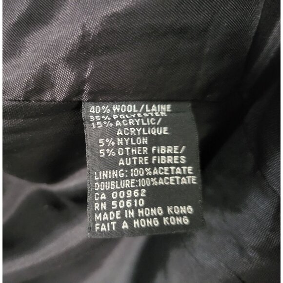 Vintage Sasson Houndstooth Power Blazer Double Breasted Structured Jacket - Picture 12 of 15